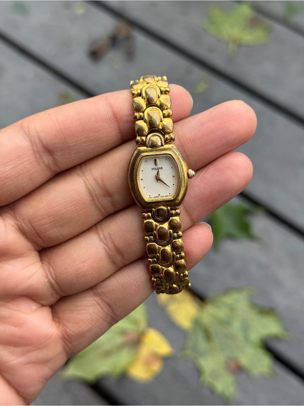 Pulsar vintage Women's Gold Tone Bracelet Watch